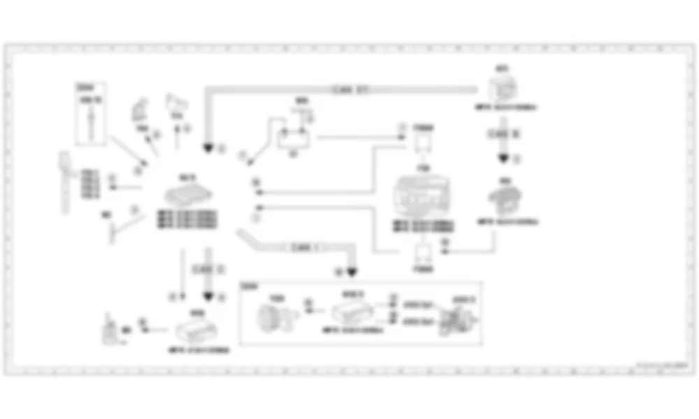 Электросхема Функциональная схема при выключенном зажигании для Mercedes-Benz M-class (W166) 2011-2020