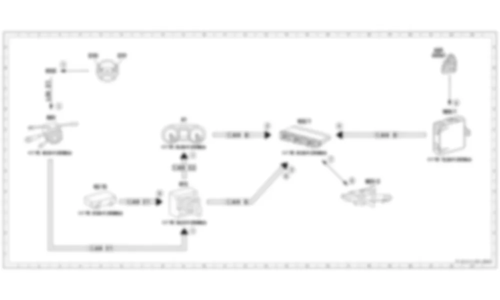 Электросхема Принципиальная электрическая схема регулировки легкого входа / выхода рулевой колонки для Mercedes-Benz M-class (W166) 2011-2020