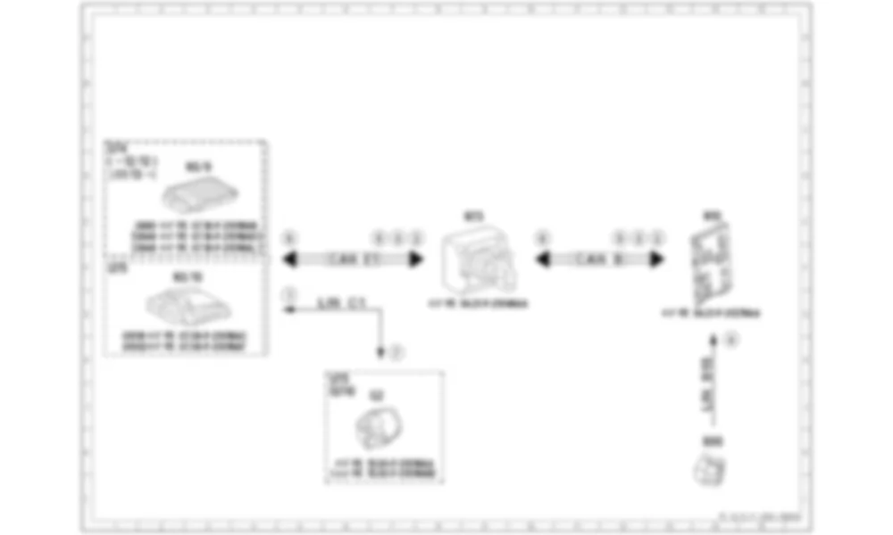 Электросхема Принципиальная электрическая схема управления генератором для Mercedes-Benz M-class (W166) 2011-2020