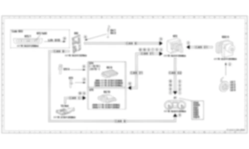 Электросхема Принципиальная электрическая схема комбинации приборов, индикация рабочего состояния для Mercedes-Benz M-class (W166) 2011-2020