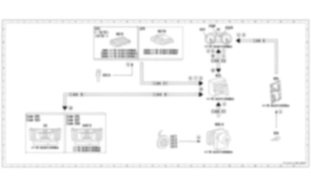 Электросхема Принципиальная электрическая схема комбинации приборов, комфортный дисплей для Mercedes-Benz M-class (W166) 2011-2020