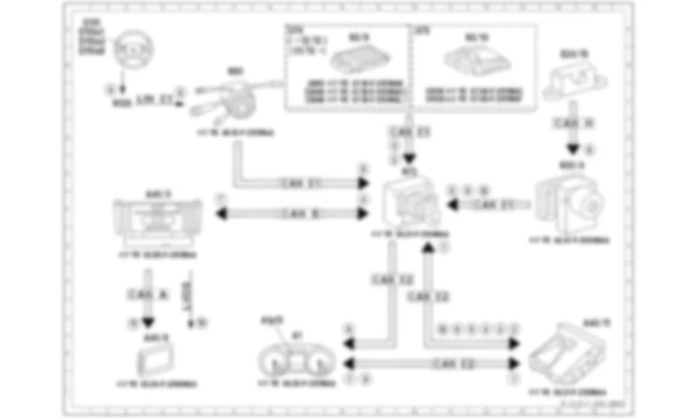 Электросхема Принципиальная электрическая схема ассистента ограничения скорости для Mercedes-Benz M-class (W166) 2011-2020