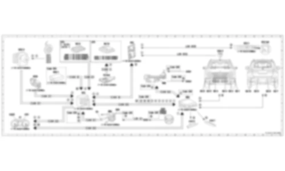Электросхема Принципиальная электрическая схема парковочной системы для Mercedes-Benz M-class (W166) 2011-2020