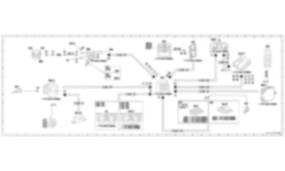 Электросхема Принципиальная электрическая схема системы помощи при удержании полосы движения для Mercedes-Benz M-class (W166) 2011-2020