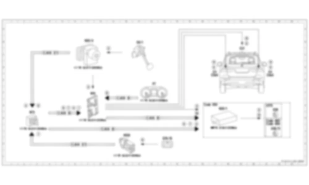Электросхема Принципиальная электрическая схема срабатывания стоп-сигнала для Mercedes-Benz M-class (W166) 2011-2020