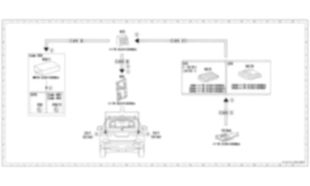 Электросхема Принципиальная электрическая схема срабатывания резервного света для Mercedes-Benz M-class (W166) 2011-2020