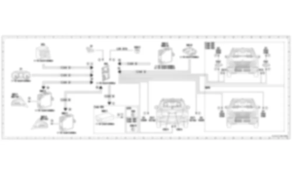 Электросхема Принципиальная электрическая схема, задержка выключения фар (SWA) для Mercedes-Benz M-class (W166) 2011-2020
