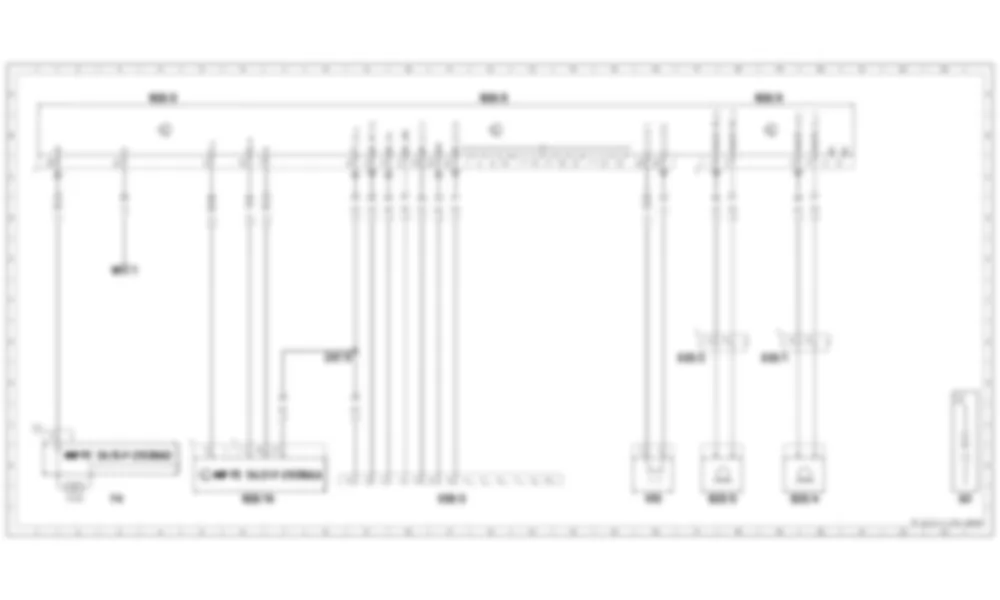 Электросхема Блок управления охранной сигнализацией (PAS (GAS)) для Mercedes-Benz M-class (W166) 2011-2020