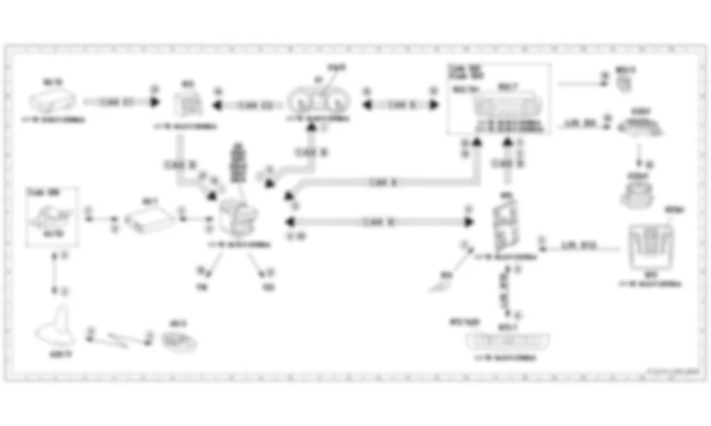 Электросхема Функциональная схема электрической системы стационарного нагревателя (STH) для Mercedes-Benz M-class (W166) 2011-2020