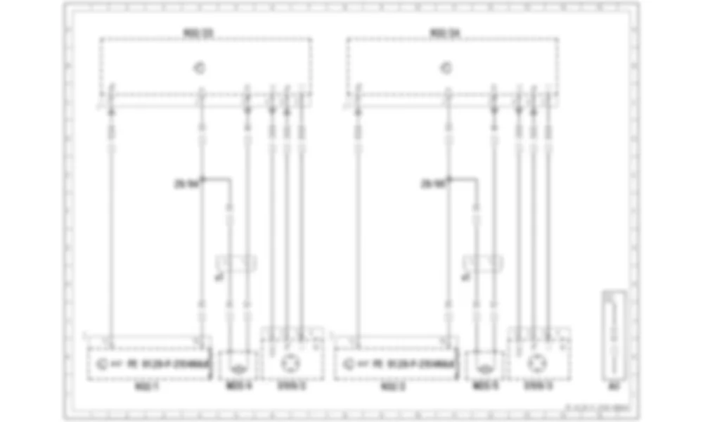 Электросхема Схема подключения поясничной опоры для Mercedes-Benz M-class (W166) 2011-2020