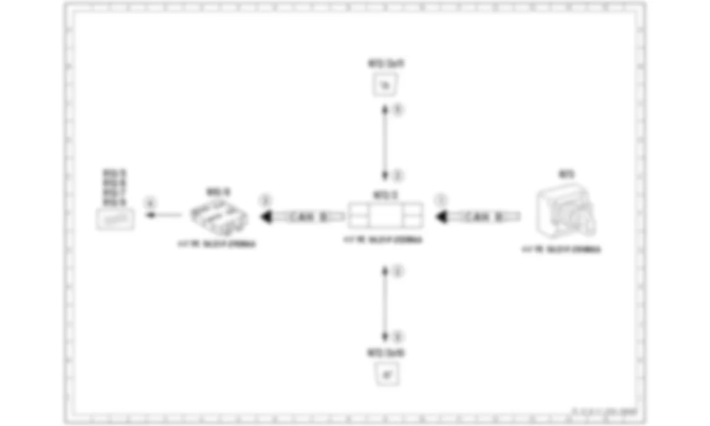 Электросхема Принципиальная электрическая схема подогревателя сиденья (SIH) для Mercedes-Benz M-class (W166) 2011-2020