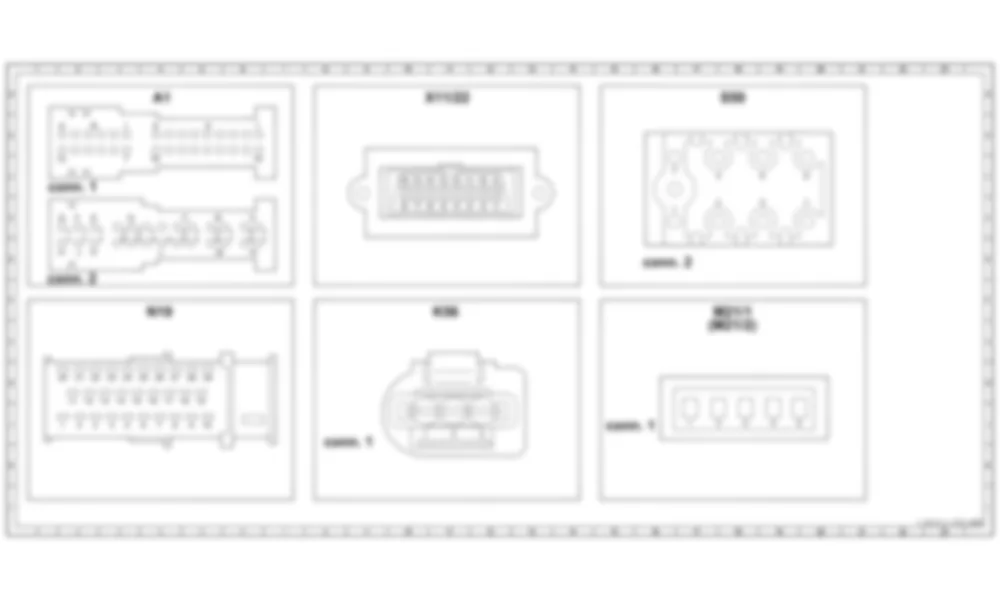 Распиновка разъемов схемы  для Mercedes-Benz SL-class (R170) 1996—2004