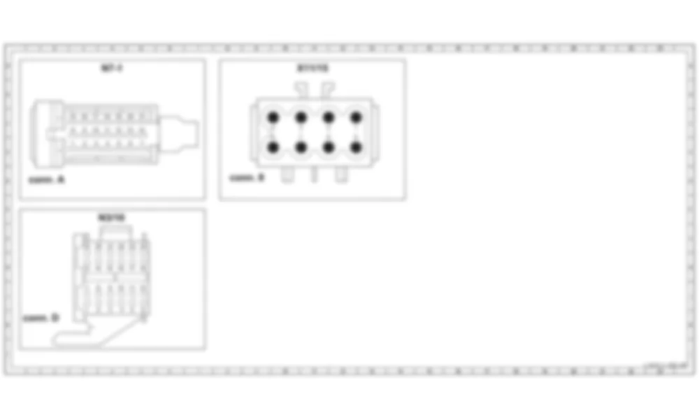 Распиновка разъемов схемы Внутреннее зеркало заднего вида с автоматическим затемнением для Mercedes-Benz SL-class (R170) 1996—2004