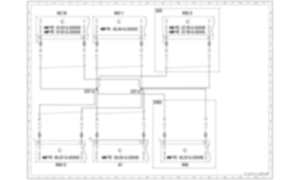 Электросхема CAN-шина - двигатель для Mercedes-Benz SL-class (R170) 1996—2004