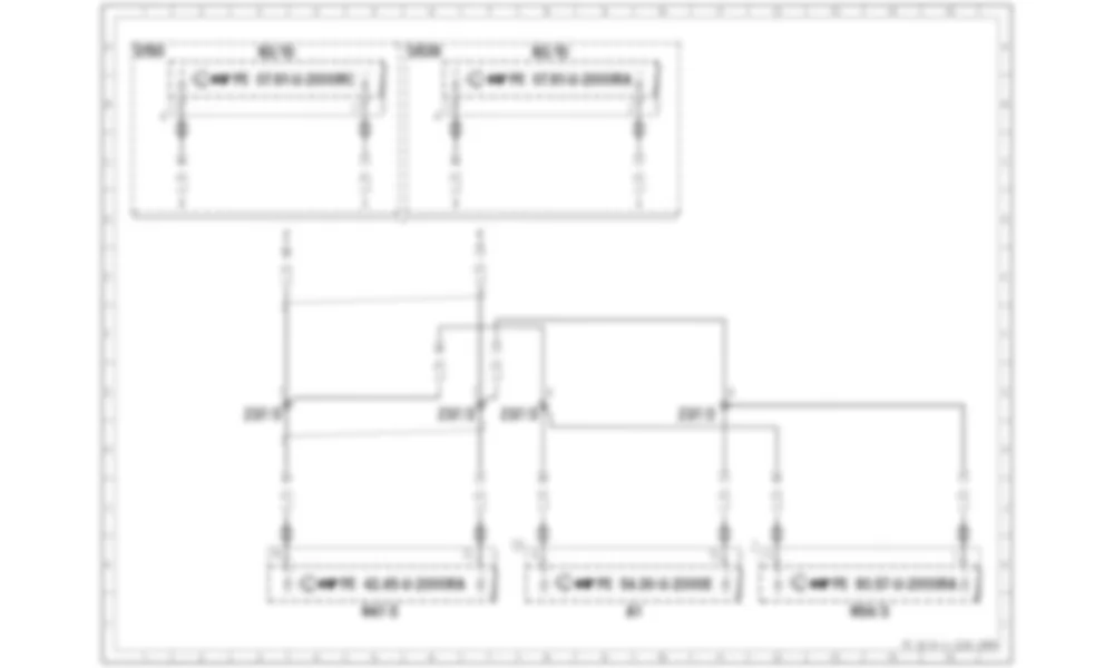 Электросхема CAN-шина - двигатель для Mercedes-Benz SL-class (R170) 1996—2004