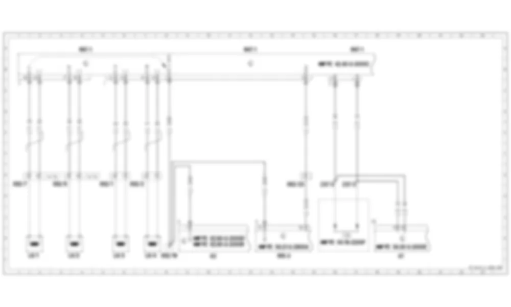Электросхема Датчики скорости автомобиля переднего и заднего моста (VSS) для Mercedes-Benz SL-class (R170) 1996—2004