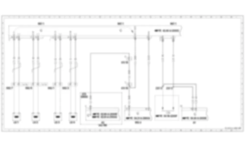 Электросхема Датчики скорости автомобиля переднего и заднего моста (VSS) для Mercedes-Benz SL-class (R170) 1996—2004
