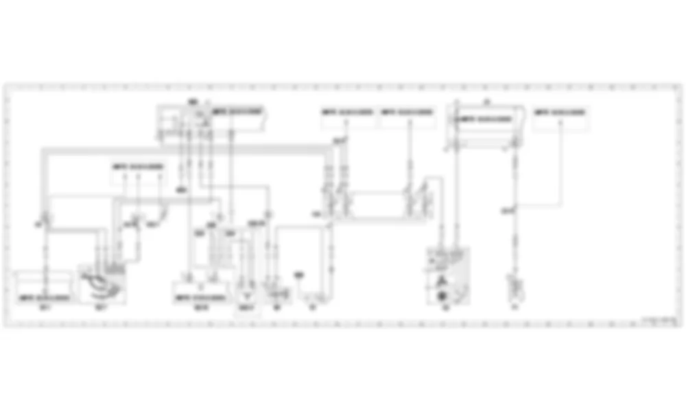 Электросхема Стартер, генератор для Mercedes-Benz SL-class (R170) 1996—2004