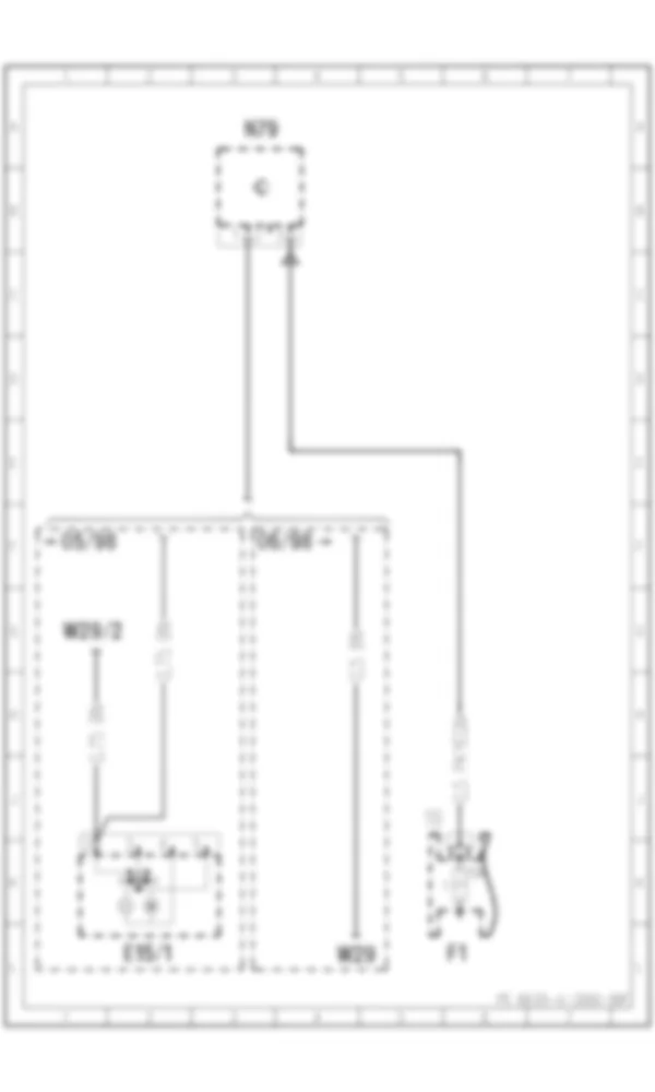 Электросхема Устройство открывания гаражных ворот для Mercedes-Benz SL-class (R170) 1996—2004
