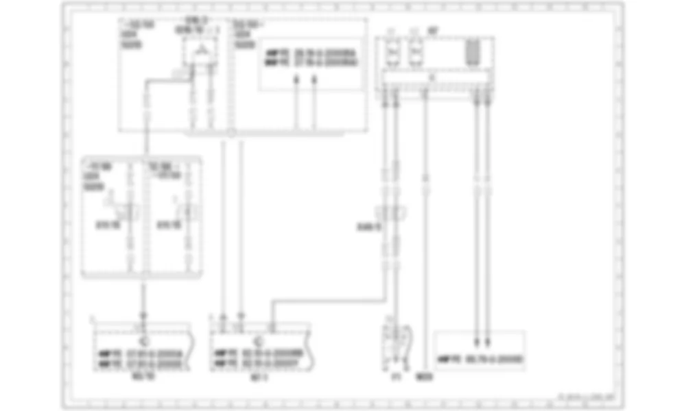 Электросхема Внутреннее зеркало заднего вида с автоматическим затемнением для Mercedes-Benz SL-class (R170) 1996—2004