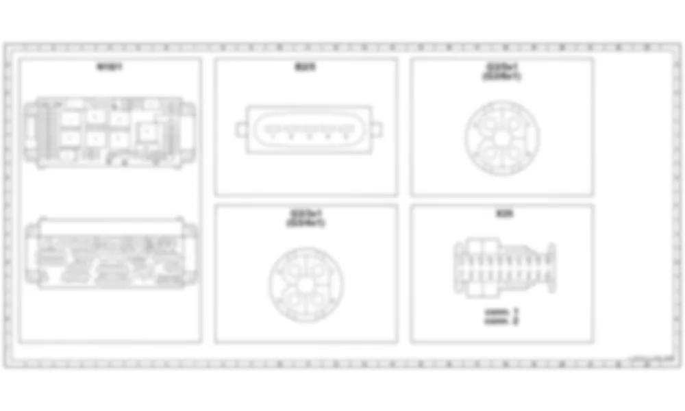 Распиновка разъемов схемы Схема 87 электропроводка для Mercedes-Benz SLK-class (R171) 2004—2011