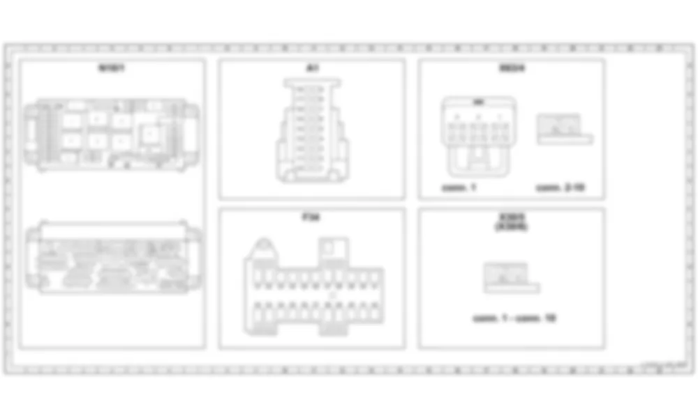 Распиновка разъемов схемы Модуль управления приборной панелью (IC) для Mercedes-Benz SLK-class (R171) 2004—2011