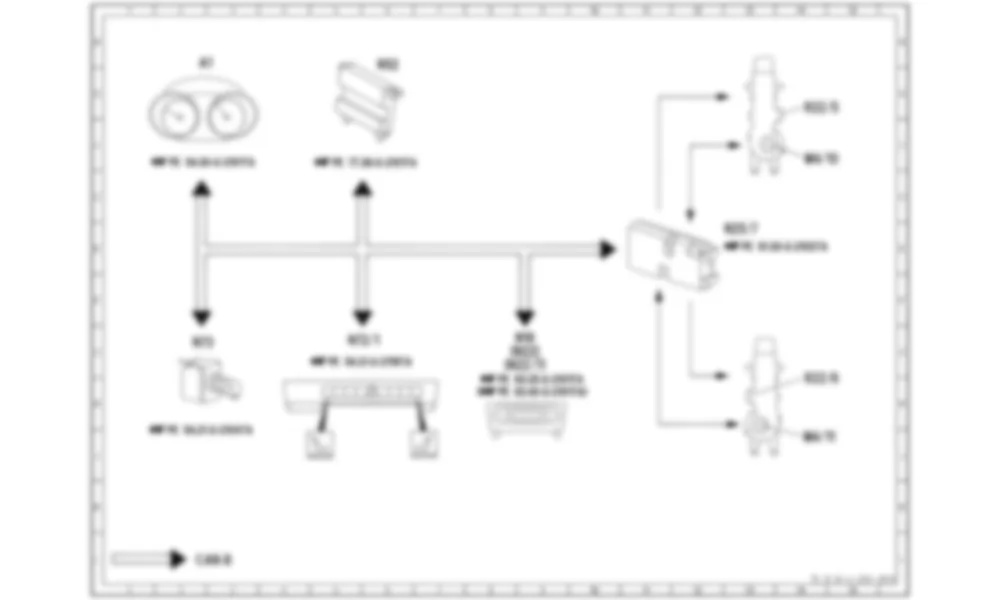 Электросхема Функциональная схема, электрическая система, AIRSCARF для Mercedes-Benz SLK-class (R171) 2004—2011