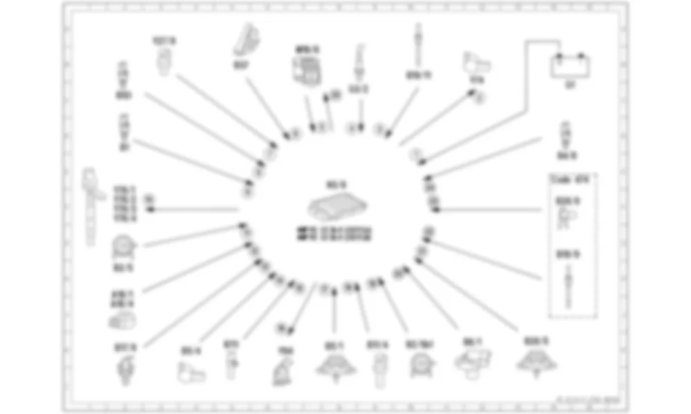 Электросхема Электрическая схема управления впрыском для Mercedes-Benz SLK-class (R172) 2011-2020