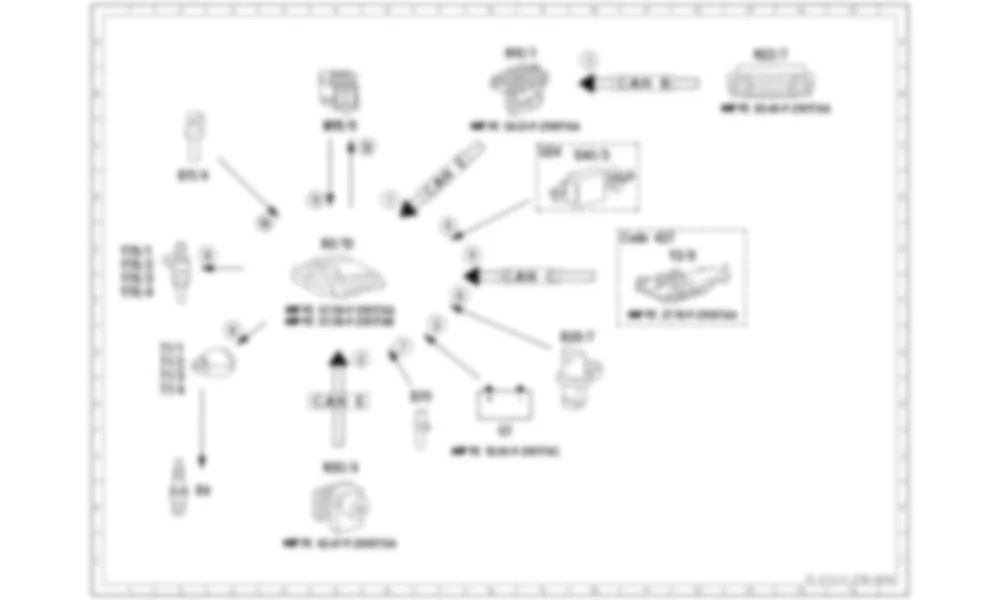 Электросхема Принципиальная электрическая схема управления частотой вращения для Mercedes-Benz SLK-class (R172) 2011-2020
