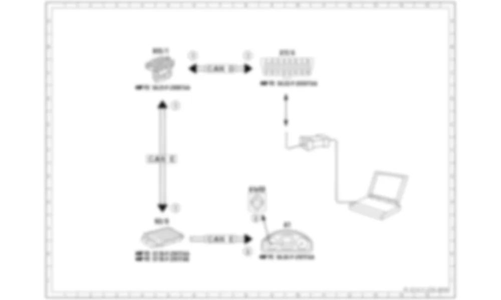 Электросхема Принципиальная электрическая схема для бортовой диагностики для Mercedes-Benz SLK-class (R172) 2011-2020