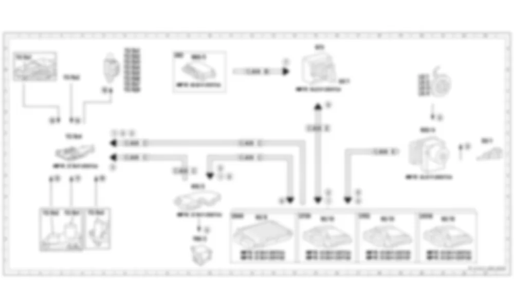 Электросхема Принципиальная электрическая схема блокировки переключения передач для Mercedes-Benz SLK-class (R172) 2011-2020