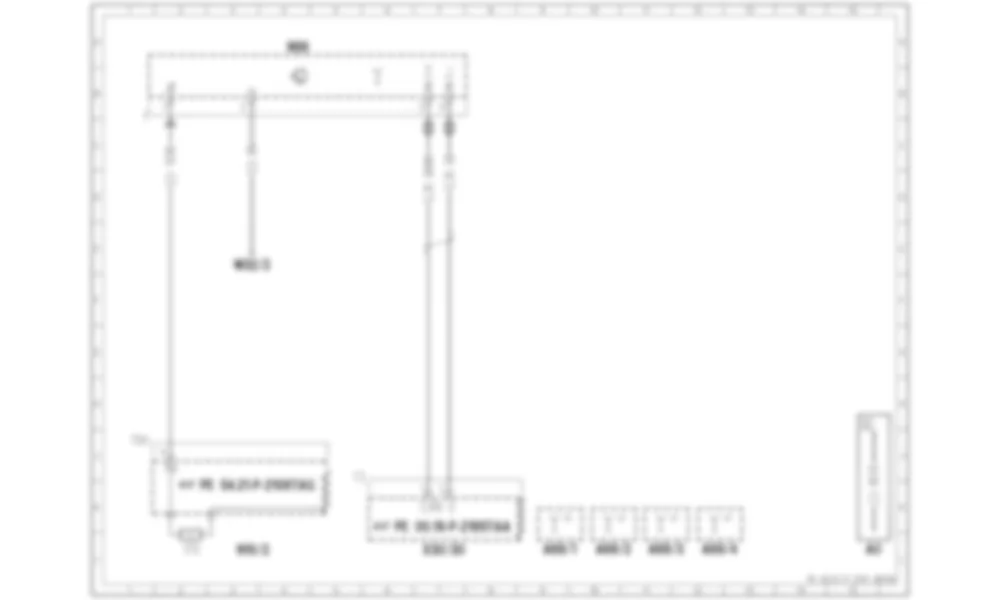 Электросхема Блок управления датчика давления в шинах для Mercedes-Benz SLK-class (R172) 2011-2020