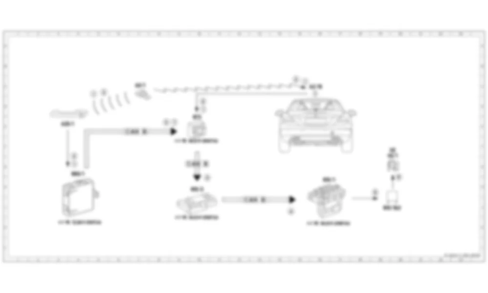 Электросхема Принципиальная электрическая схема системы охранной сигнализации, активация для Mercedes-Benz SLK-class (R172) 2011-2020