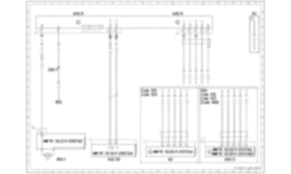 Электросхема Блок управления аудиосистемой / дисплеем COMAND для Mercedes-Benz SLK-class (R172) 2011-2020