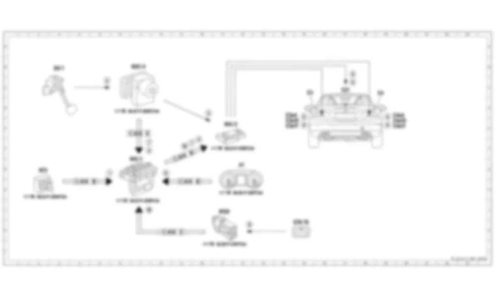 Электросхема Принципиальная электрическая схема срабатывания стоп-сигнала для Mercedes-Benz SLK-class (R172) 2011-2020