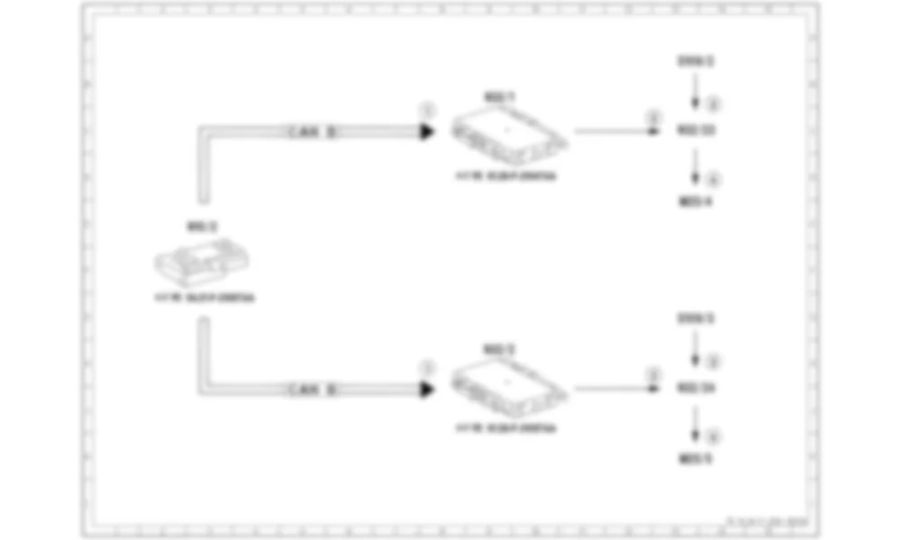 Электросхема Принципиальная электрическая схема регулировки поясничной опоры для Mercedes-Benz SLK-class (R172) 2011-2020