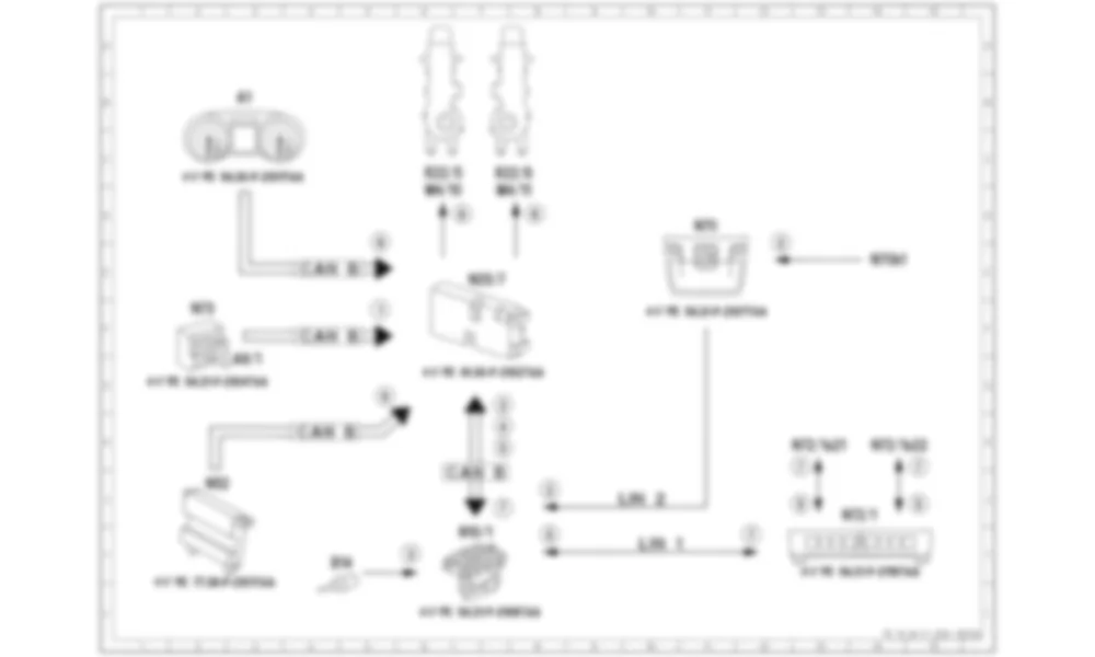 Электросхема Принципиальная электрическая схема AIRSCARF для Mercedes-Benz SLK-class (R172) 2011-2020