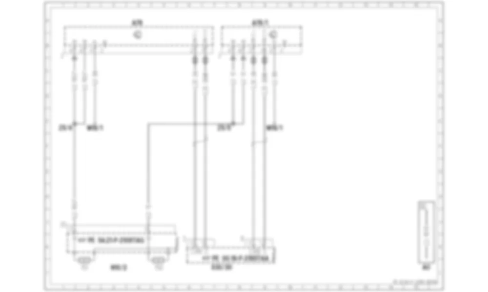 Электросхема Реверсивный ретрактор аварийного натяжения для Mercedes-Benz SLK-class (R172) 2011-2020