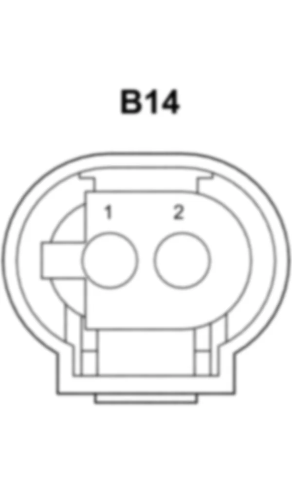 Распиновка разъема B14 -  Датчик наружной температуры для Mercedes-Benz SLS-class (C197) 2010-2020