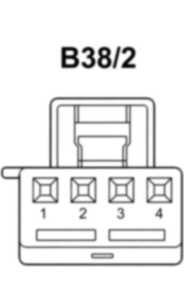 Распиновка разъема B38/2 -  Датчик дождя / света для Mercedes-Benz SLS-class (C197) 2010-2020