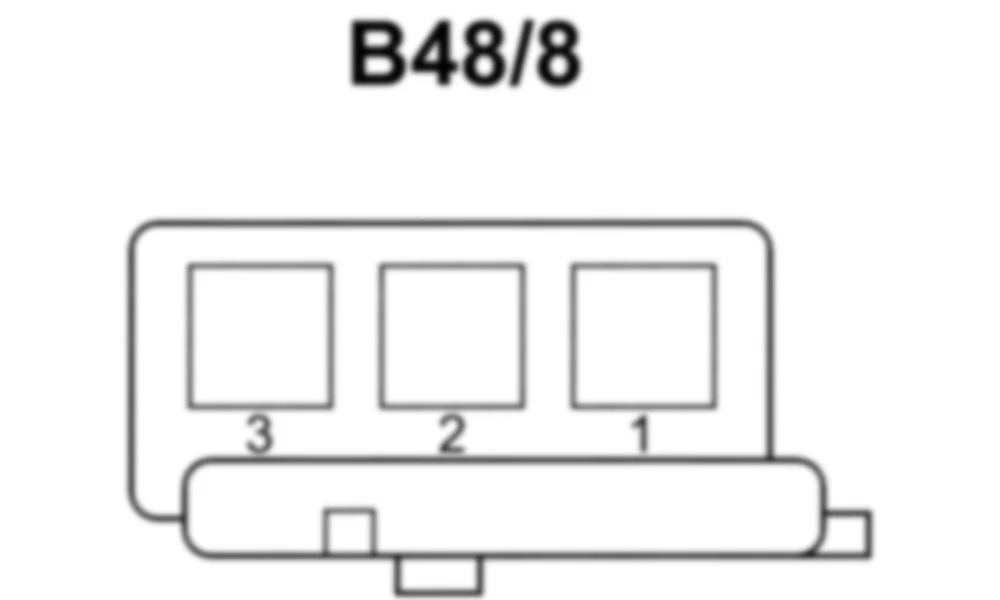 Распиновка разъема B48/8 -  Датчик давления в правой двери для Mercedes-Benz SLS-class (C197) 2010-2020