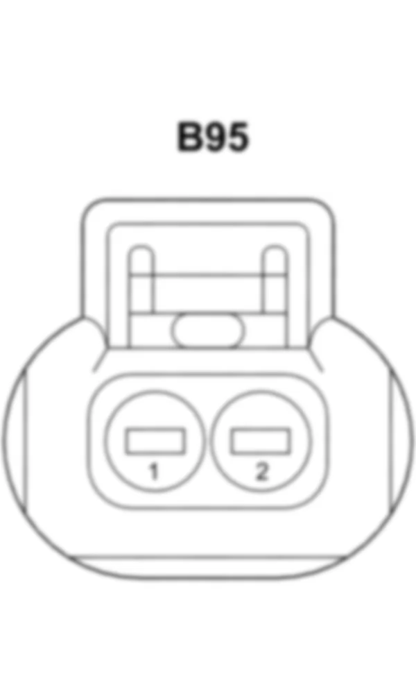 Распиновка разъема B95 -  Датчик батареи для Mercedes-Benz SLS-class (C197) 2010-2020
