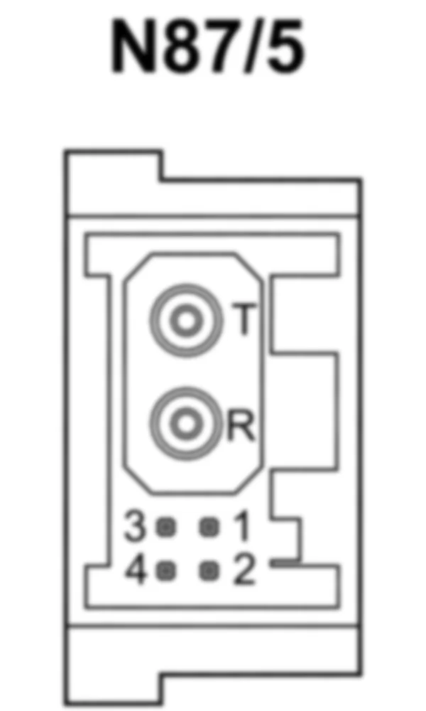 Распиновка разъема N87/5 -  Блок управления спутниковой цифровой аудиосистемой (SDAR) для Mercedes-Benz SLS-class (C197) 2010-2020