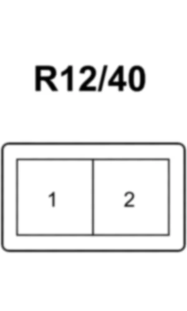 Распиновка разъема R12/40 -  Пиропатрон правой подголовника для Mercedes-Benz SLS-class (C197) 2010-2020