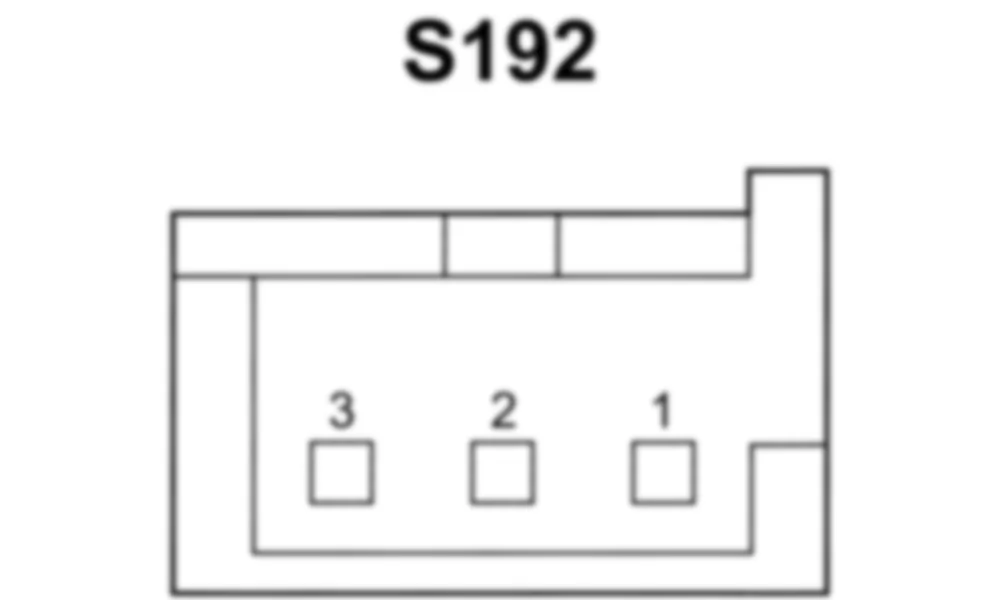 Распиновка разъема S192 -  Поворотный переключатель режимов коробки передач для Mercedes-Benz SLS-class (C197) 2010-2020