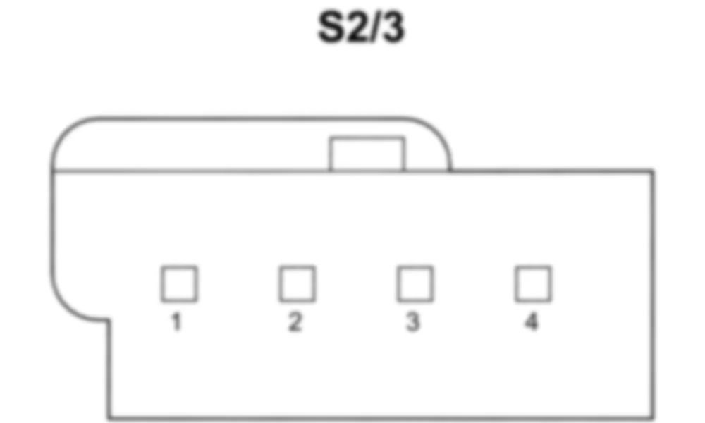 Распиновка разъема S2/3 -  Кнопка запуска / остановки KEYLESS GO для Mercedes-Benz SLS-class (C197) 2010-2020