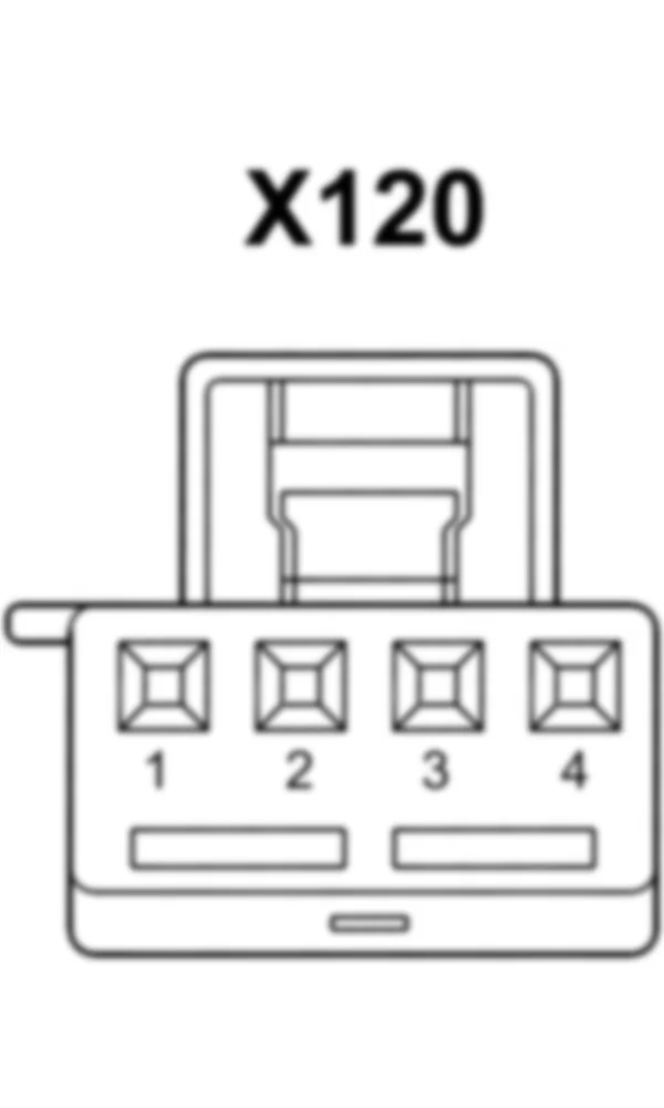 Распиновка разъема X120 -  Электрический разъем вентилятора радиоприемника для Mercedes-Benz SLS-class (C197) 2010-2020