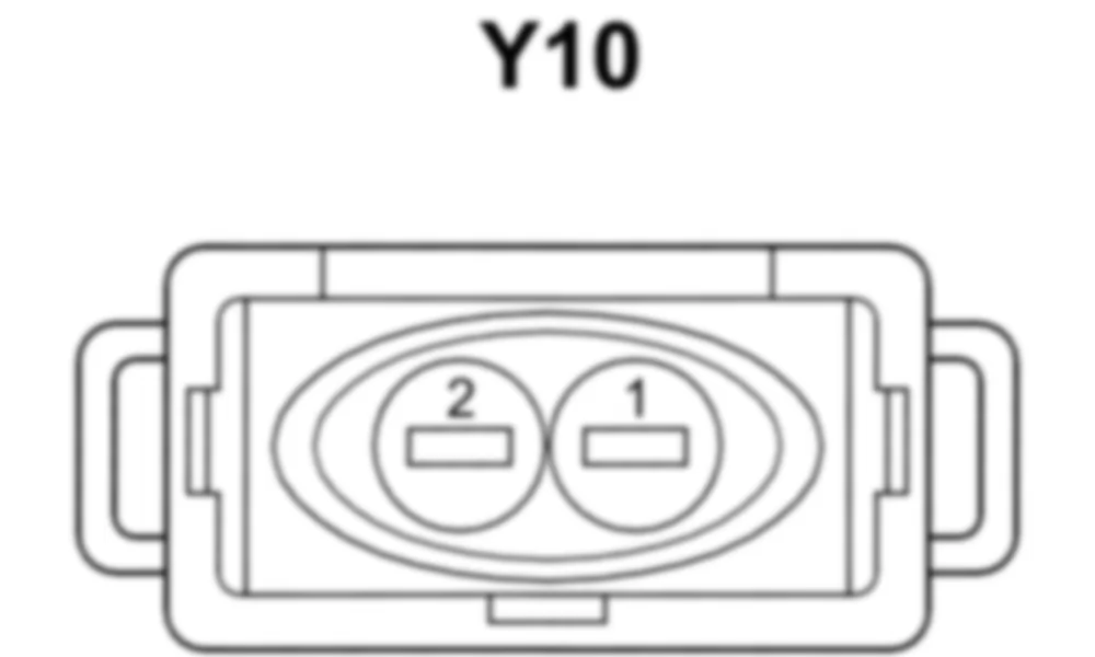 Распиновка разъема Y10 -  Электромагнитный клапан усилителя руля, чувствительный к скорости для Mercedes-Benz SLS-class (C197) 2010-2020