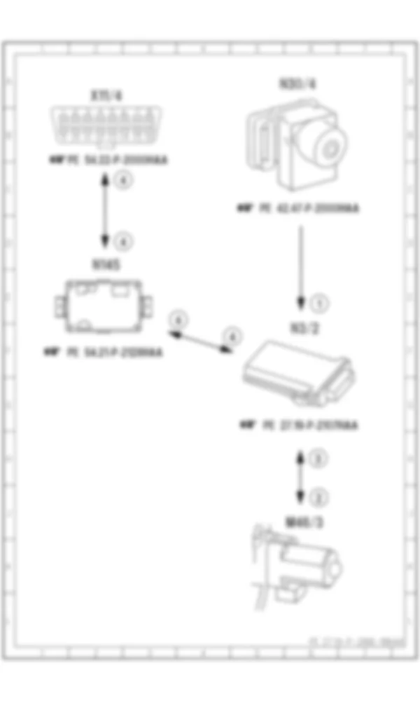 Электросхема Принципиальная электрическая схема электрической блокировки дифференциала для Mercedes-Benz SLS-class (C197) 2010-2020