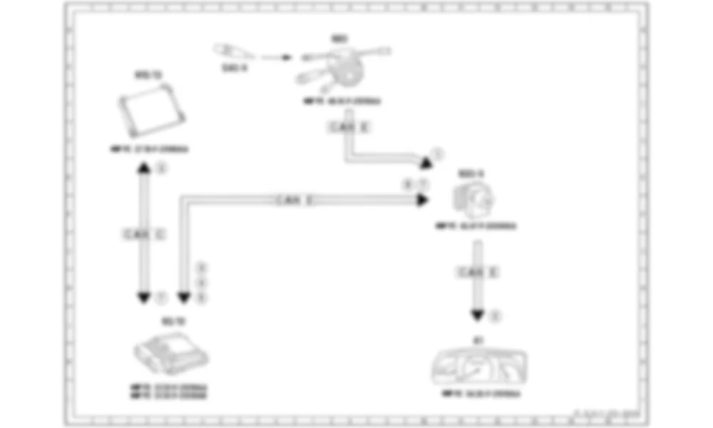 Электросхема Принципиальная электрическая схема круиз-контроля (CC) для Mercedes-Benz SLS-class (C197) 2010-2020